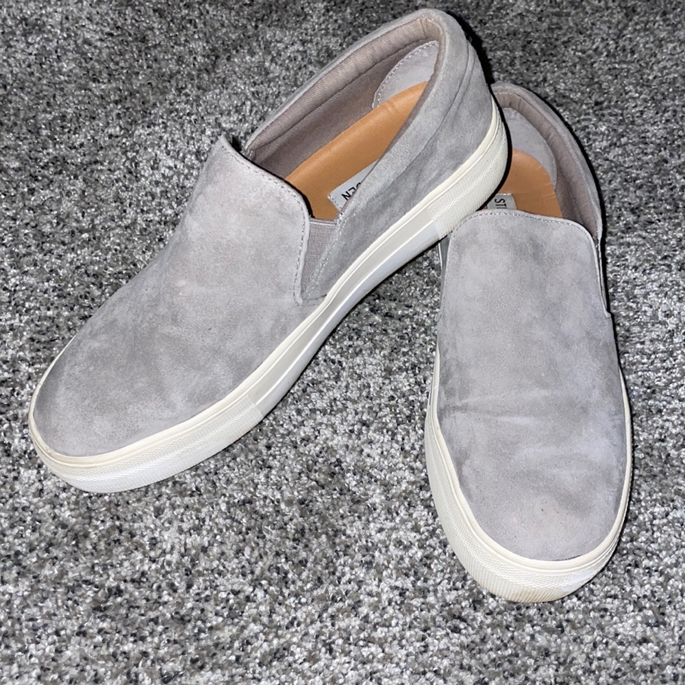 Steve Madden Gray Slip-on Sneakers